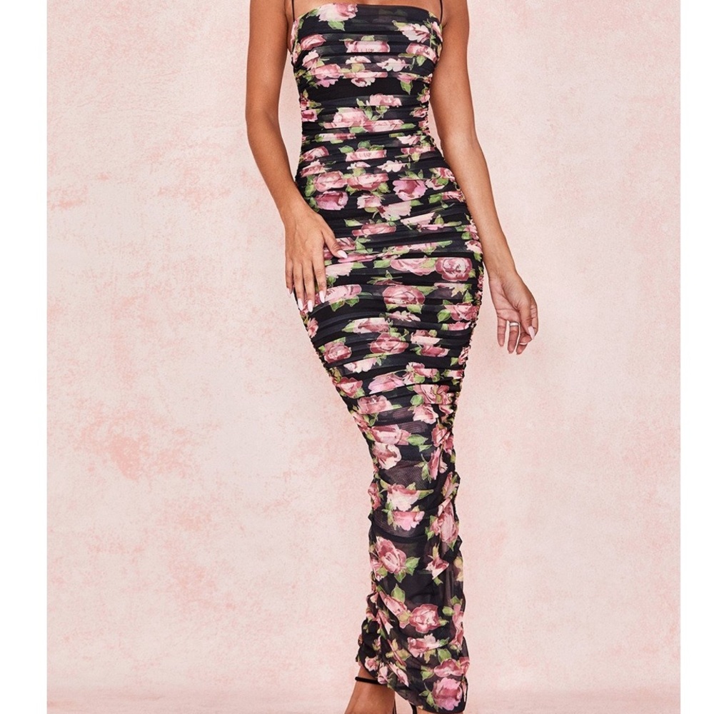 House of Cb Fornarina dress in floral print.